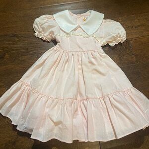 Vintage Winnie the Pooh Sears dress pageant size 6 pink girls rare